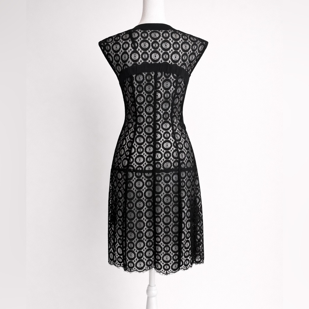 Nanette Lepore Black Lace Zip Front Dress – Size 4 NWT - Picture 5 of 9